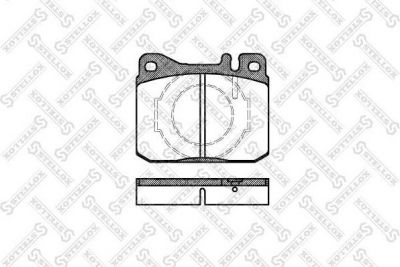 STELLOX КОМПЛЕКТ ТОРМОЗНЫХ КОЛОДОК, ДИСКОВЫЙ ТОРМОЗ (021 040-SX)