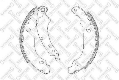STELLOX Колодки тормозные барабанные, комплект (085 100-SX)