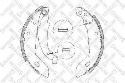 Stellox 094 100-SX комплект тормозных колодок на RENAULT CLIO I (B/C57_, 5/357_)