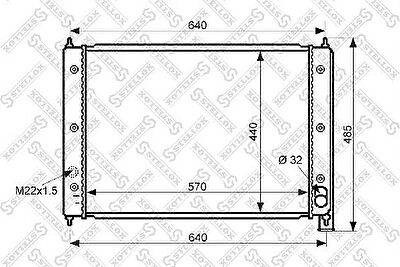 STELLOX Радиатор, охлаждение двигателя (10-25042-SX)