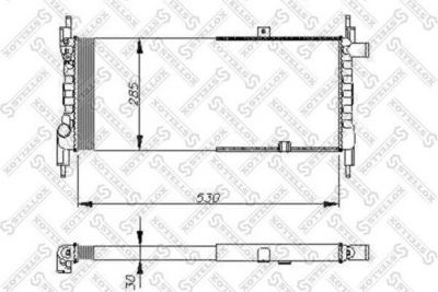 STELLOX Радиатор, охлаждение двигателя (10-25048-SX)