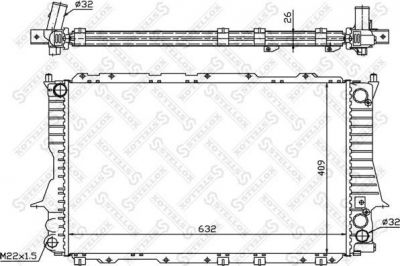 STELLOX Радиатор, охлаждение двигателя (10-25053-SX)
