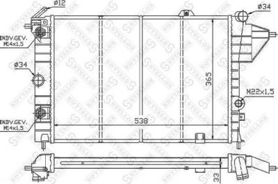 STELLOX Радиатор, охлаждение двигателя (10-25059-SX)