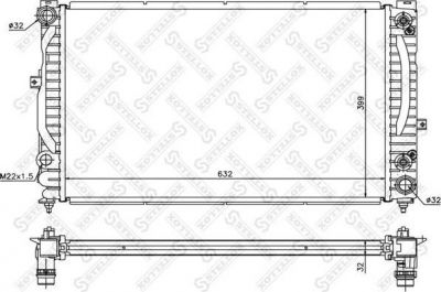 STELLOX Радиатор, охлаждение двигателя (10-25139-SX)
