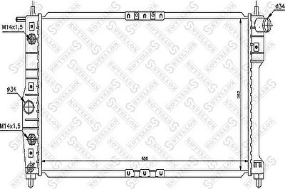 STELLOX Радиатор, охлаждение двигателя (10-25146-SX)