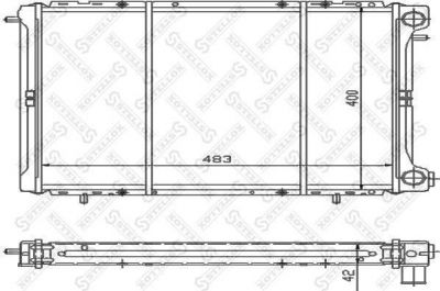 STELLOX Радиатор, охлаждение двигателя (10-25232-SX)