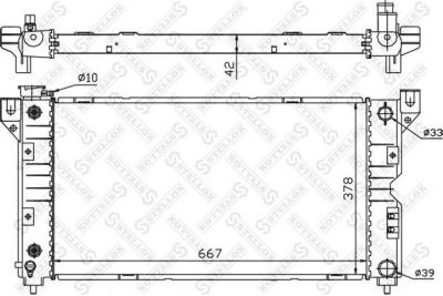 STELLOX Радиатор, охлаждение двигателя (10-25283-SX)