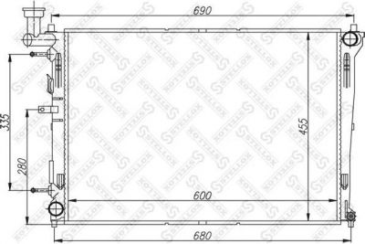 Stellox 10-25385-SX радиатор, охлаждение двигателя на KIA CEE'D SW (ED)