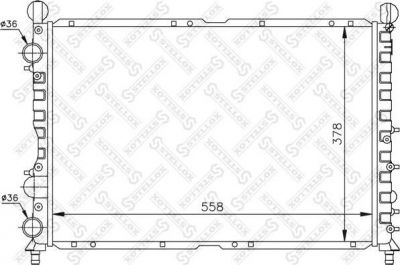 Stellox 10-25486-SX радиатор, охлаждение двигателя на ALFA ROMEO 155 (167)
