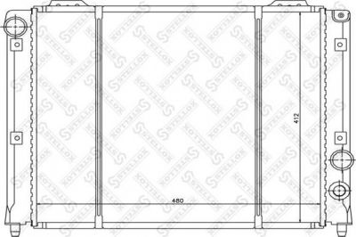 Stellox 10-25491-SX радиатор, охлаждение двигателя на ALFA ROMEO 164 (164)