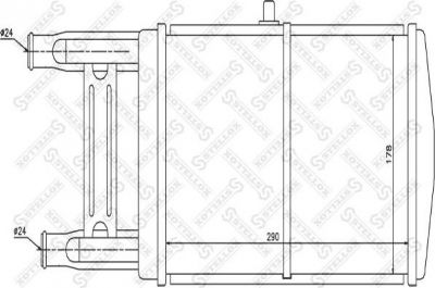 Stellox 10-25534-SX радиатор, охлаждение двигателя на AUDI 80 (8C, B4)