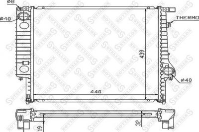 Stellox 10-25555-SX радиатор, охлаждение двигателя на 3 кабрио (E30)