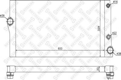 Stellox 10-25577-SX радиатор, охлаждение двигателя на 5 Touring (F11)