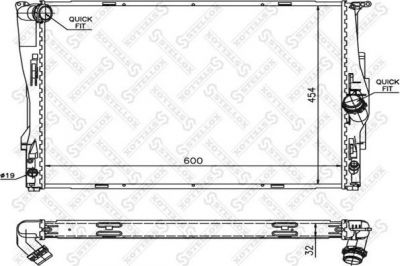 Stellox 10-25581-SX радиатор, охлаждение двигателя на 3 кабрио (E93)