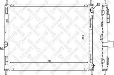 Stellox 10-25631-SX радиатор, охлаждение двигателя на DODGE JOURNEY