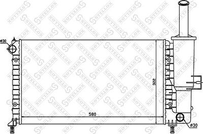 Stellox 10-25711-SX радиатор, охлаждение двигателя на FIAT PUNTO (188)