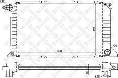 Stellox 10-25798-SX радиатор, охлаждение двигателя на FORD KA (RB_)