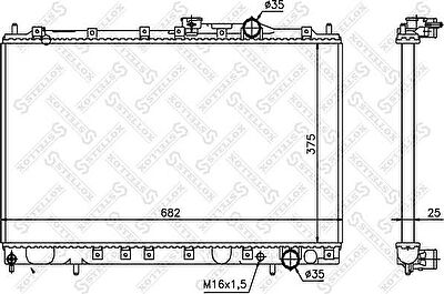 Stellox 10-25952-SX радиатор, охлаждение двигателя на MITSUBISHI COLT IV (CA_A)