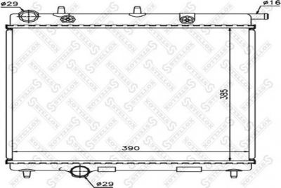 Stellox 10-26093-SX радиатор, охлаждение двигателя на PEUGEOT 208