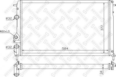 Stellox 10-26194-SX радиатор, охлаждение двигателя на RENAULT SCЙNIC I (JA0/1_)