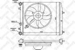 Stellox 10-26241-SX радиатор, охлаждение двигателя на SKODA ROOMSTER Praktik (5J)