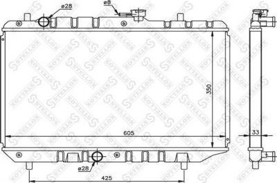 Stellox 10-26247-SX радиатор, охлаждение двигателя на SUZUKI BALENO универсал (EG)