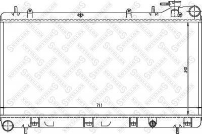 Stellox 10-26263-SX радиатор, охлаждение двигателя на SUBARU IMPREZA универсал (GF)