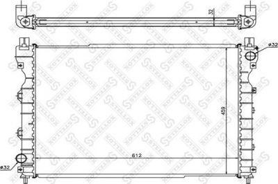 Stellox 10-26283-SX радиатор, охлаждение двигателя на LAND ROVER FREELANDER Soft Top (LN_)