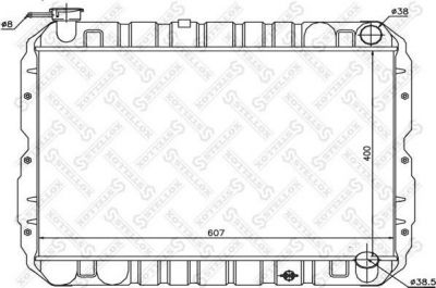 Stellox 10-26311-SX радиатор, охлаждение двигателя на TOYOTA LAND CRUISER (BJ4_)