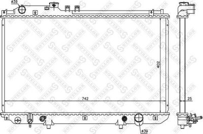 Stellox 10-26316-SX радиатор, охлаждение двигателя на LEXUS SC (UZZ40_)