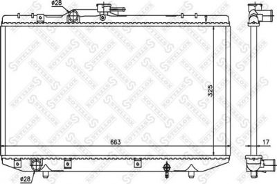Stellox 10-26392-SX радиатор, охлаждение двигателя на TOYOTA STARLET (_P8_)