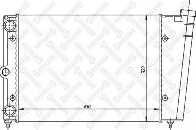 Stellox 10-26406-SX радиатор, охлаждение двигателя на VW JETTA I (16)