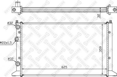 Stellox 10-26426-SX радиатор, охлаждение двигателя на VW VENTO (1H2)