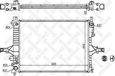 Stellox 10-26456-SX радиатор, охлаждение двигателя на VOLVO S80 I (TS, XY)