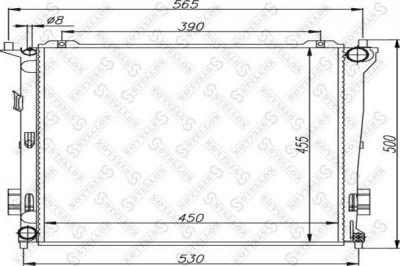 Stellox 10-26501-SX радиатор, охлаждение двигателя на KIA CEE'D SW (ED)