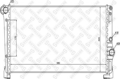 Stellox 10-26733-SX радиатор, охлаждение двигателя на FIAT PUNTO (188)