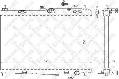 Stellox 10-26754-SX радиатор, охлаждение двигателя на FORD B-MAX (JK)