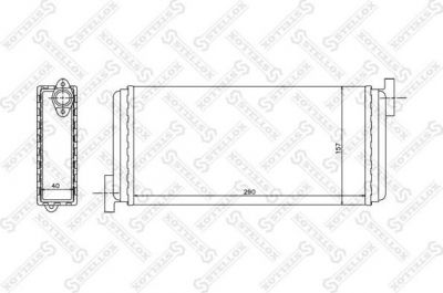 Stellox 10-35049-SX теплообменник, отопление салона на MERCEDES-BENZ 190 (W201)