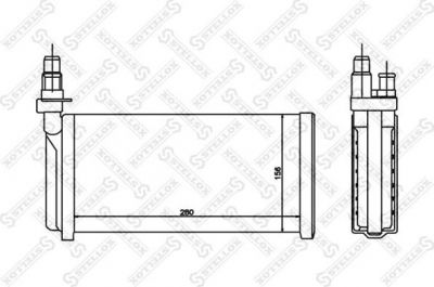 Stellox 10-35052-SX теплообменник, отопление салона на FIAT CROMA (154)