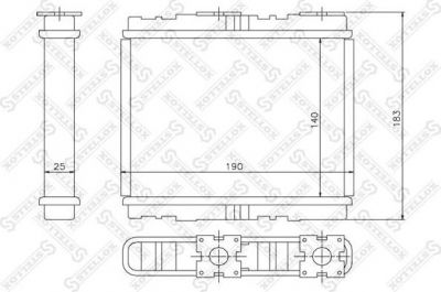 Stellox 10-35094-SX теплообменник, отопление салона на NISSAN 100 NX (B13)