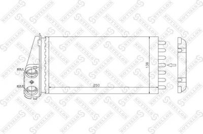 STELLOX Теплообменник, отопление салона (10-35096-SX)