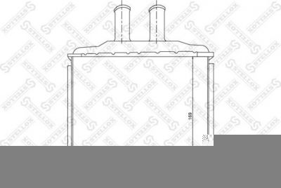 STELLOX Теплообменник, отопление салона (10-35105-SX)