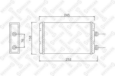 Stellox 10-35118-SX теплообменник, отопление салона на FIAT PUNTO (188)