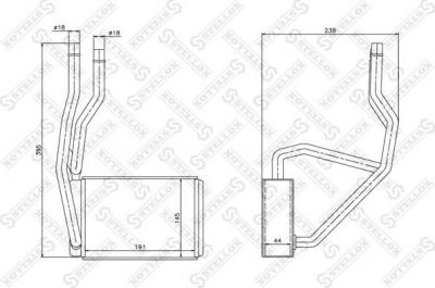 Stellox 10-35132-SX теплообменник, отопление салона на FORD FUSION (JU_)