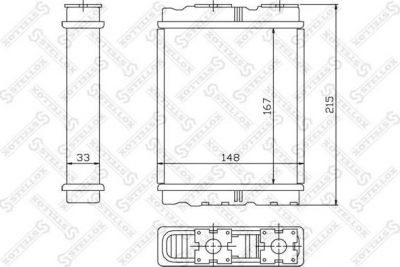 Stellox 10-35136-SX теплообменник, отопление салона на PROTON PERSONA 400 Наклонная задняя часть (C9_C, C9_S)