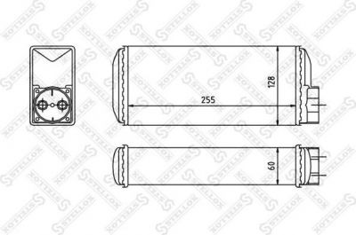 Stellox 10-35146-SX теплообменник, отопление салона на SKODA FAVORIT (781)