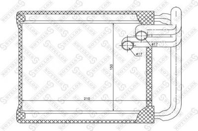 Stellox 10-35147-SX теплообменник, отопление салона на KIA CEE'D SW (ED)