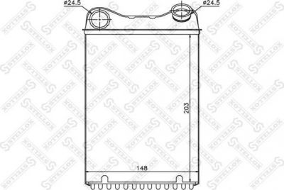 Stellox 10-35165-SX теплообменник, отопление салона на FIAT PUNTO (188)