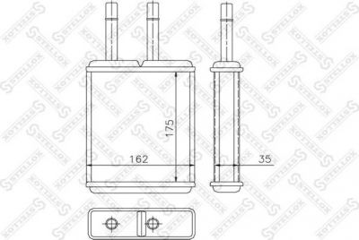Stellox 10-35169-SX теплообменник, отопление салона на MAZDA 626 IV Hatchback (GE)