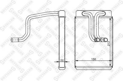 Stellox 10-35193-SX теплообменник, отопление салона на HYUNDAI MATRIX (FC)